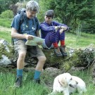 Companion, ribbestrikket ullsokk med forsterket såle fra Corrymoor, lys mosegrønn (alle str) thumbnail
