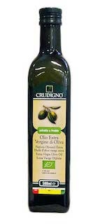 Olivenolje, extra virgin, kaldpresset, 500 ml, økologisk, Crudigno - midlertidig utsolgt 