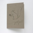 Julekort med ekorn fra Spring Verksted thumbnail