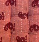 Sittepute av vintage sarier, 40 x 40 cm - No 70 thumbnail