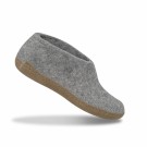 Tøffel/sko med skinnsåle fra Glerups, Grey thumbnail