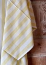 Stripete duk fra Habiba, gul/hvit stripete  thumbnail