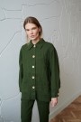 Bill jacket- linjakke fra Linenfox - forest green thumbnail