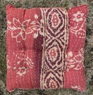 Sittepute av vintage sarier, 40 x 40 cm - No 35 thumbnail