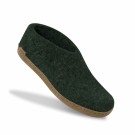 Tøffel/sko med skinnsåle fra Glerups, forest thumbnail