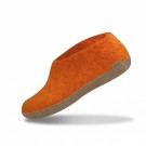 Tøffel/sko med skinnsåle fra Glerups, Orange   thumbnail