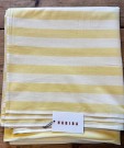 Stripete duk fra Habiba, gul/hvit stripete  thumbnail