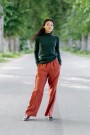 Lotus Trousers, Terracotta Red fra Son de Flor (Str XXS/XS  ) thumbnail