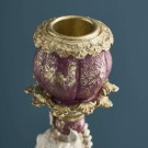 Sirkushest lysestake, hvit polyresin, 15 × 9,5 × 35,5 cm thumbnail