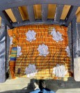 Vatteppe gjenbruksdesign i 100% bomull fra Indiske sarier - no 18 thumbnail