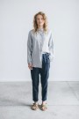 Nova Trousers linbukse fra Linenfox - Graphite Grey (smal linbukse) (str XS-L) thumbnail
