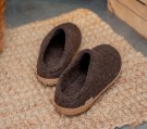 Tøffel/slip-in med naturgummisåle fra Glerups, Nature Brown (str 40-46) thumbnail