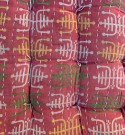 Sittepute av vintage sarier, 40 x 40 cm - No 67 thumbnail