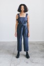 Naomi jumpsuit, buksedress fra Linenfox - graphite grey thumbnail