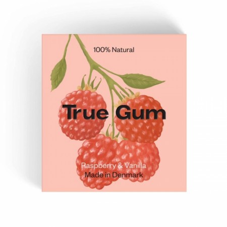 Tyggegummi fra True Gum - Raspberry & Vanilla