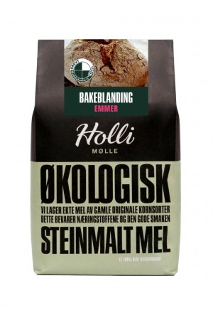 Emmer bakeblanding, 1 kg, økologisk, Holli Mølle