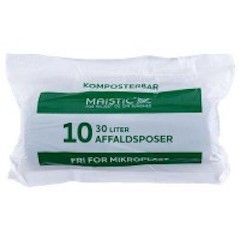 Komposterbare søppelposer, 30 liter