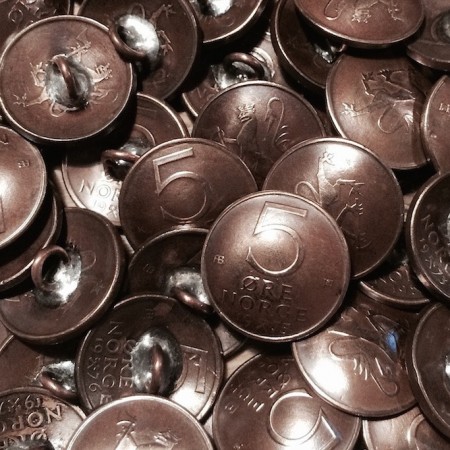 1980-1982 (små 5-øres) myntknapper