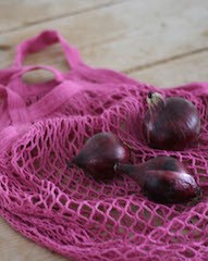 Sterk rosa bestemornett i økologisk bomull
