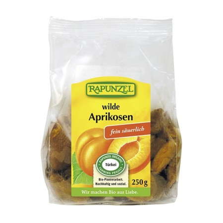 Vill-aprikoser, økologisk fra Rapunzel, 250 g