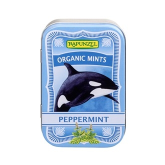 Økologisk peppermynte drops 50 gr, Rapunzel
