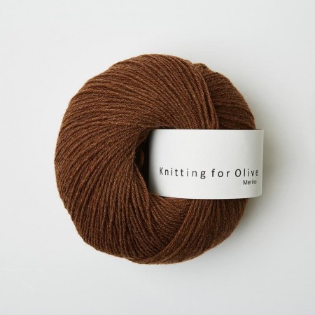 Merino - Mørk Cognac - 3 nøster igjen