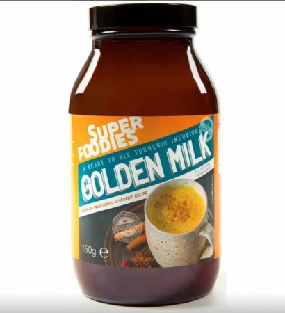 Golden milk pulver, økologisk fra Superfoodies, 150 g