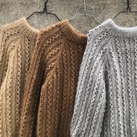 Strikkeoppskrift "Vaffelsweater" til voksne - Knitting for Olive (norsk)