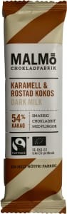Mini sjokolade med karamell og ristet kokos
