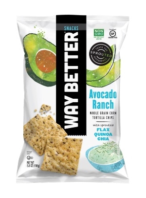 WAY BETTER SNACKS TORTILLA CHIPS AVOCADO GLUTENFRI