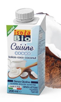 Isola Bio, Kokosfløte, glutenfri, økologisk, 200 ml dato 09.04.20