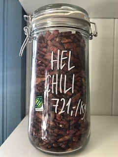 Chili hel økologisk, 100g