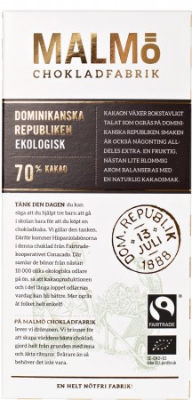 Dominikanska Republiken 70% Sjokolade