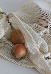 Økologisk nettingpose til mat, Large, resack