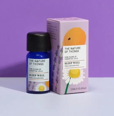 Sleep Well Blend - eterisk oljeblanding fra The Nature of Things, 12ml – Lavendel, Kamille, Mandarin