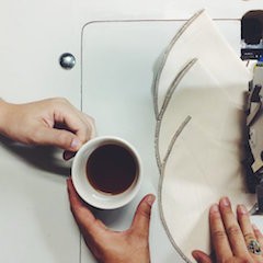 Kaffefilter i økologisk bomull (str 4 til kaffetrakter), 2 pk økologisk bomull fra Coffeesock