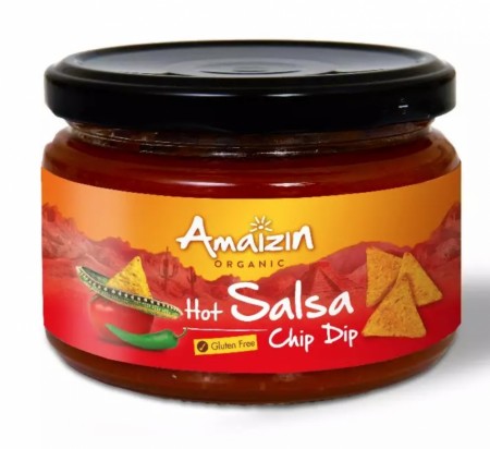 Salsa, sterk og økologisk fra Amaizin, 260 g