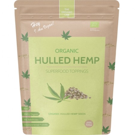 Hampfrø, økologiske, 150g, The Organic Lab