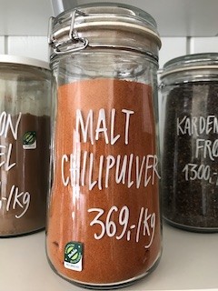Chilipulver malt økologisk, 100g
