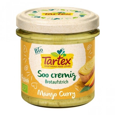 Mango Curry Vegetarpålegg fra Tartex, 135g, økologisk og vegansk (datovare)