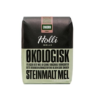 Enkorn finmalt 1 kg, økologisk Holli Mølle