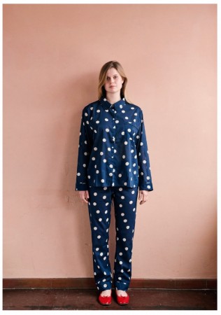 MILLA PYJAMAS SET - NAVY - fra Habiba