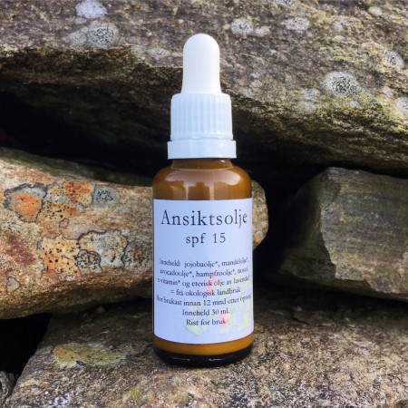 Rein hudpleie ansiktsolje med solfakter 15 30 ml