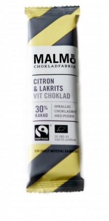 Mini sjokolade med sitron og lakris