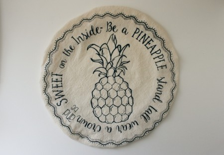 Bolletrekk i bomull str. L, ananas