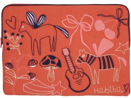 Pc-cover fra Habiba - Polly - rød