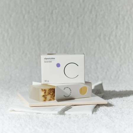 Såpestykke fra C Soaps i lavendel
