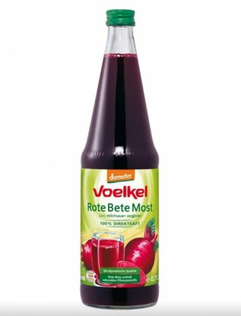 Melkesyregjæret rødbetejuice, økologisk fra Voelkel, 0,7 L