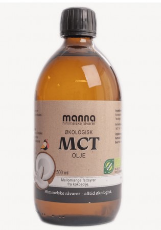 MCT olje, økologisk fra Manna, 500 ml