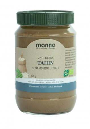 Tahin (sesamsmør), u/salt, 720 g, økologisk, Manna
